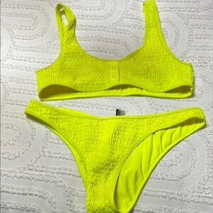 Neon Yellow Bikini Set